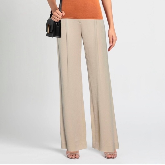 VERONICA Beard Beige Sand Robinne Wide Leg Pants size US 10 - Picture 3 of 14